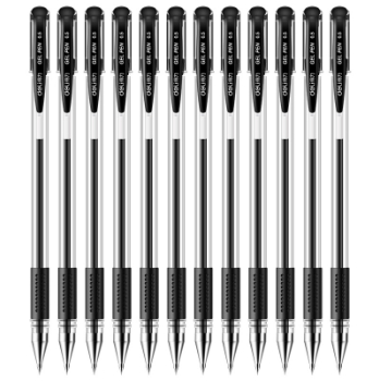 得力 6600ES 中性笔 0.5mm 黑色