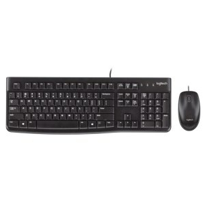 罗技(Logitech)MK120 有线键盘套装 黑色