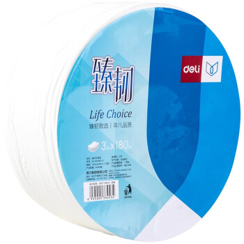 得力(deli) 卫生纸 擦手纸卷纸面巾纸抽取式 卷纸 ...