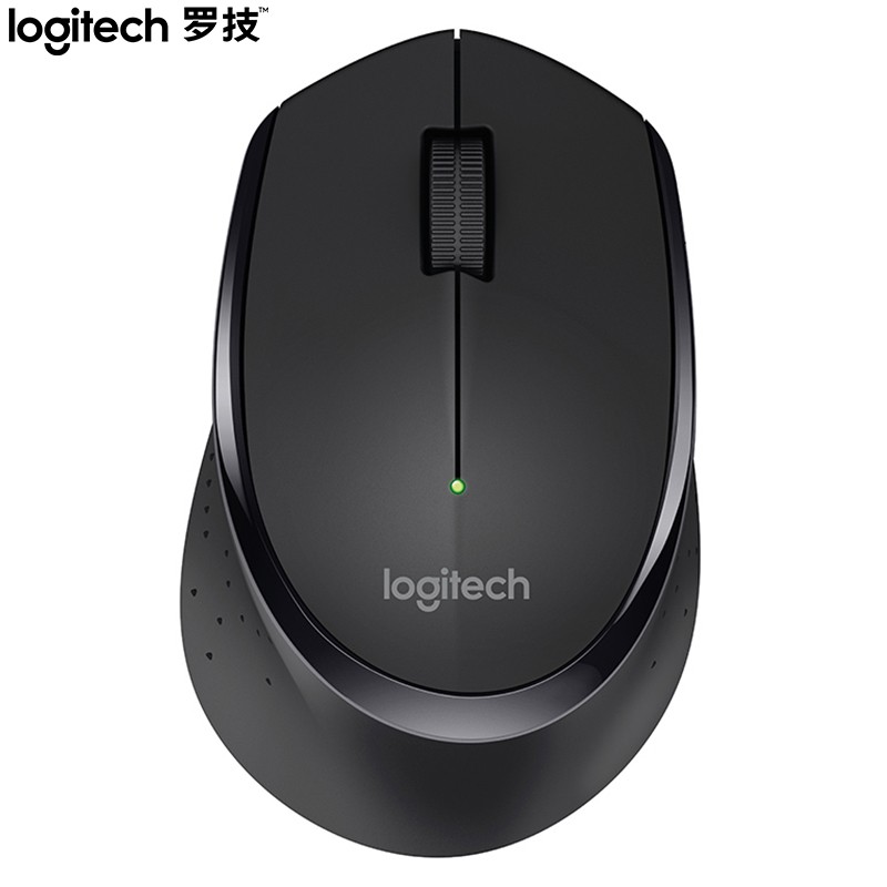 罗技(Logitech)M275(M280) 鼠标 无线鼠标 办公鼠标 黑色 带无线2.4G接收器