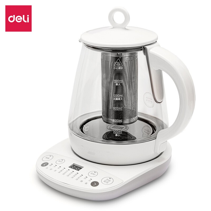 得力85614养生壶(1.5L)(白色)(台)GDSM